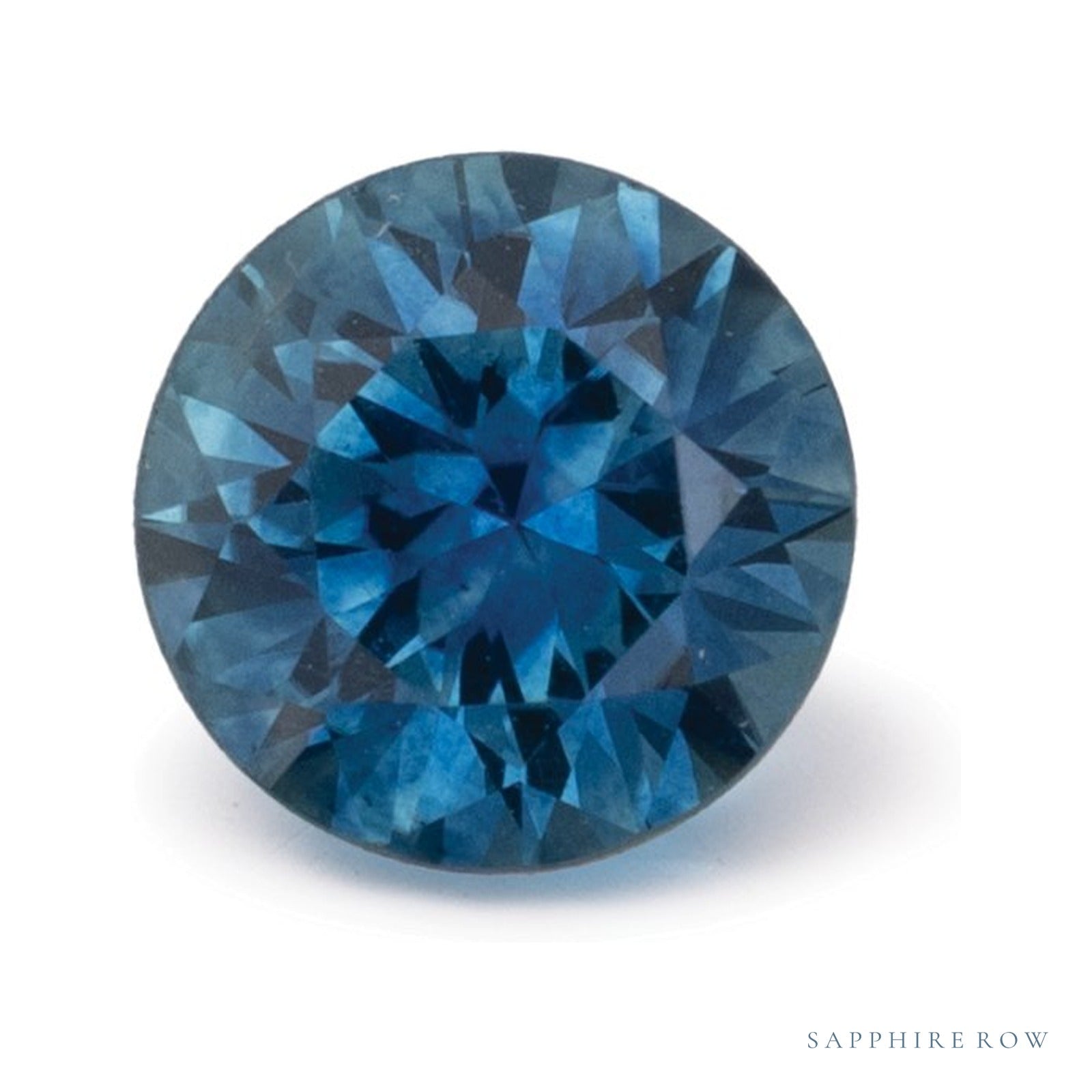 0.99 ct natural blue sapphire from United States, round cut | Sapphire Row · cut4