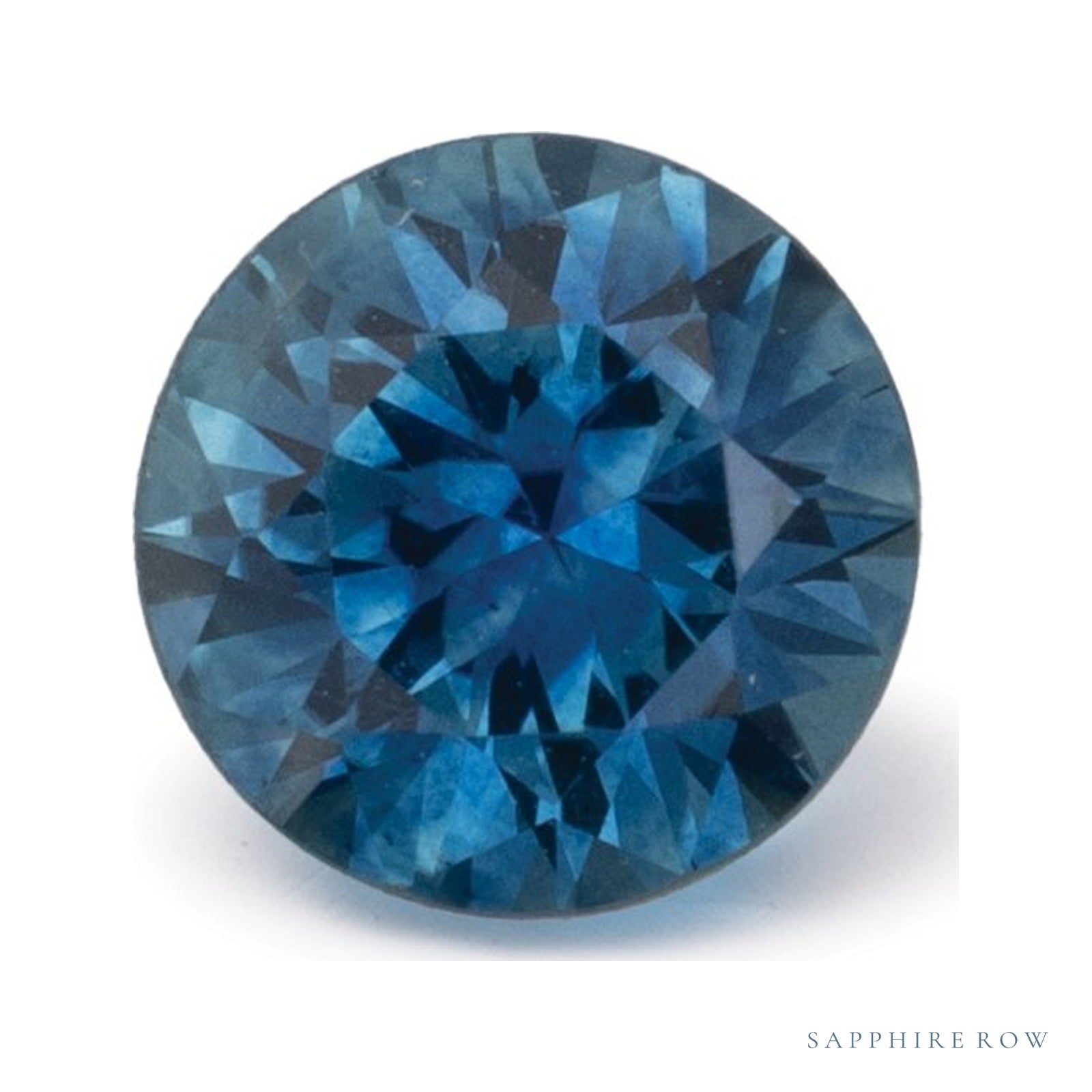 0.99 ct natural blue sapphire from United States, round cut | Sapphire Row · cut4