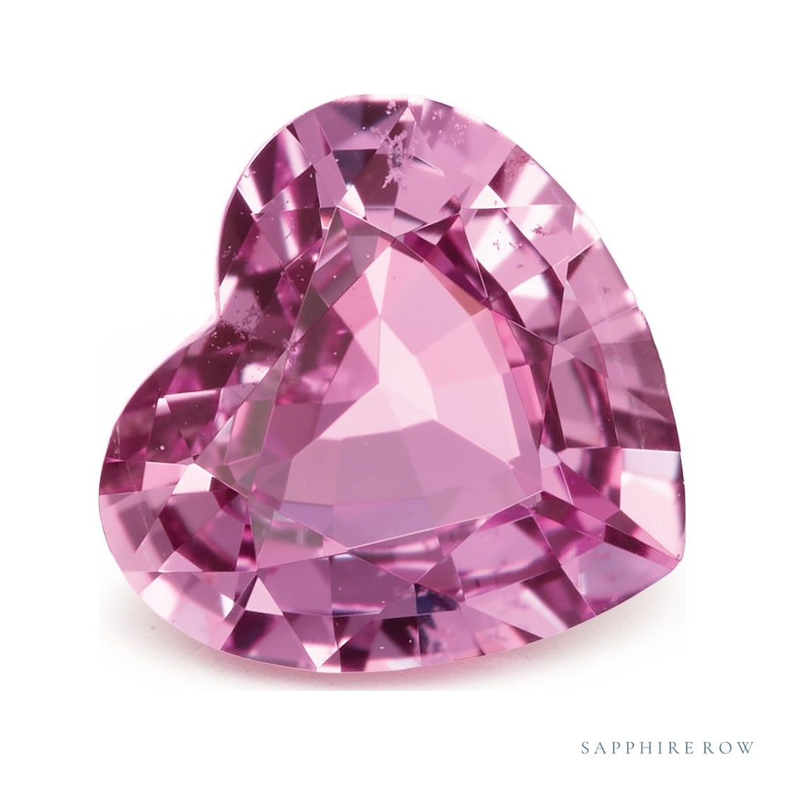 0.99 ct natural pink sapphire from Sri Lanka, heart cut | Sapphire Row · cut7