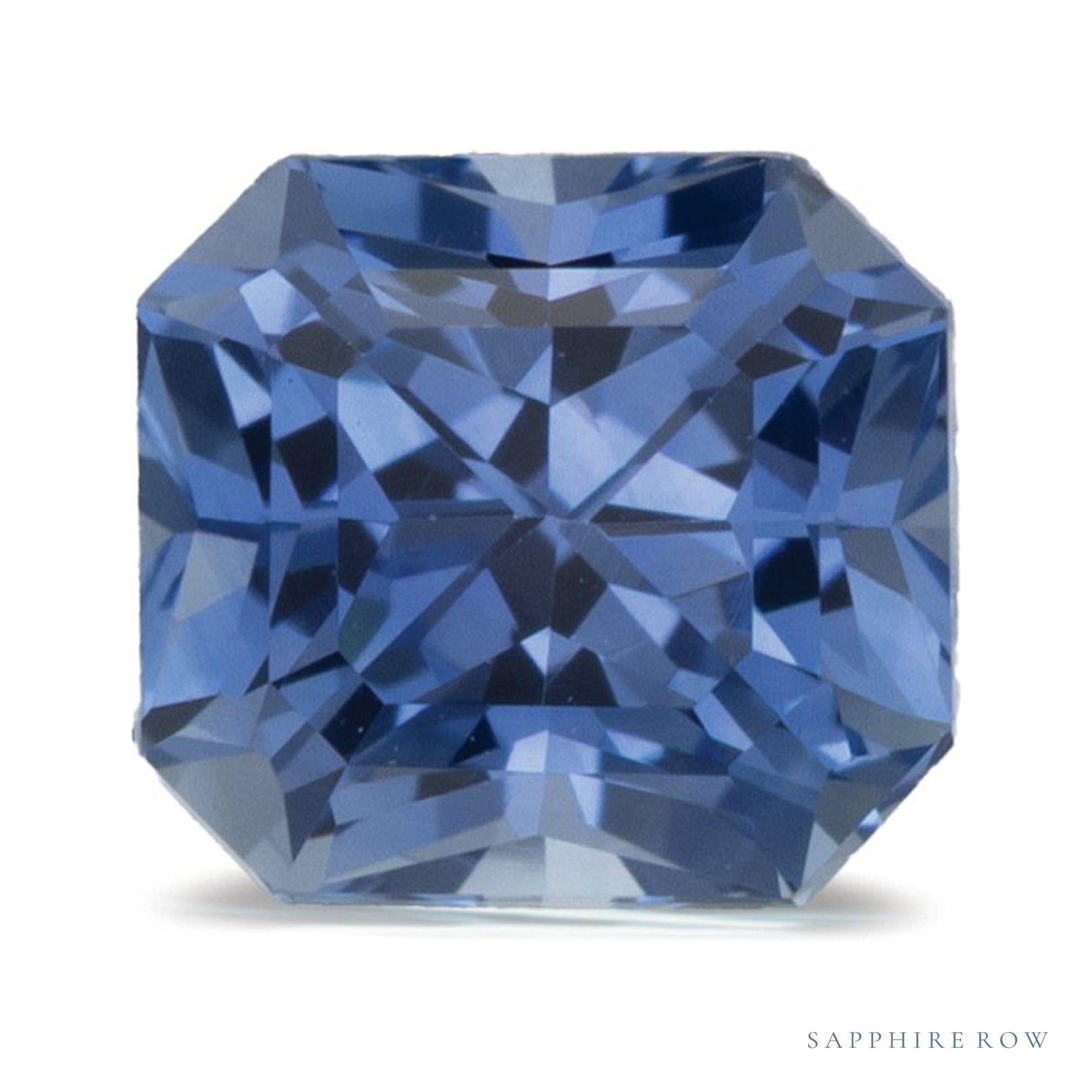 0.99 ct natural blue sapphire from Thailand, radiant cut | Sapphire Row · cut4