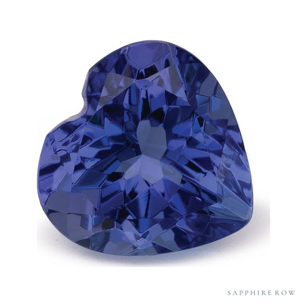 0.98 ct Heart Natural Natural Tanzanite Tanzanite – Faceted Cut – N/A Certified — Sapphire Row · cut7