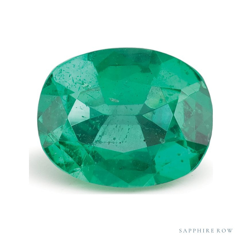 0.98 ct Antique Cushion Natural Natural Emerald Emerald – Faceted Cut – N/A Certified — Sapphire Row · cut7