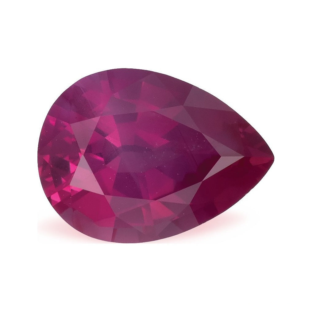 0.97 ct natural pink sapphire from Mozambique, pear cut | Sapphire Row · cut7