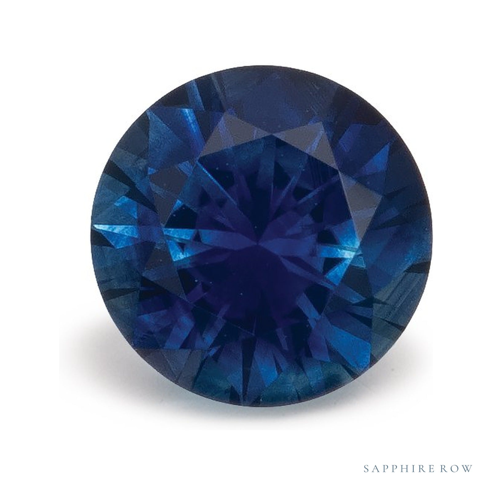 0.97 ct natural blue sapphire from United States, round cut | Sapphire Row · cut4