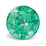 0.97 ct natural green emerald from Zambia, round cut | Sapphire Row · cut7