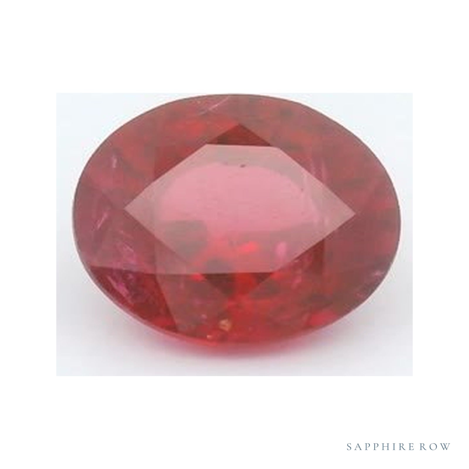 0.97 ct natural red ruby from Mozambique, round cut | Sapphire Row · cut4