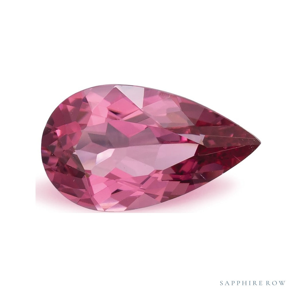 0.97 ct natural pink tourmaline from Mozambique, pear cut | Sapphire Row · cut4 · cut5