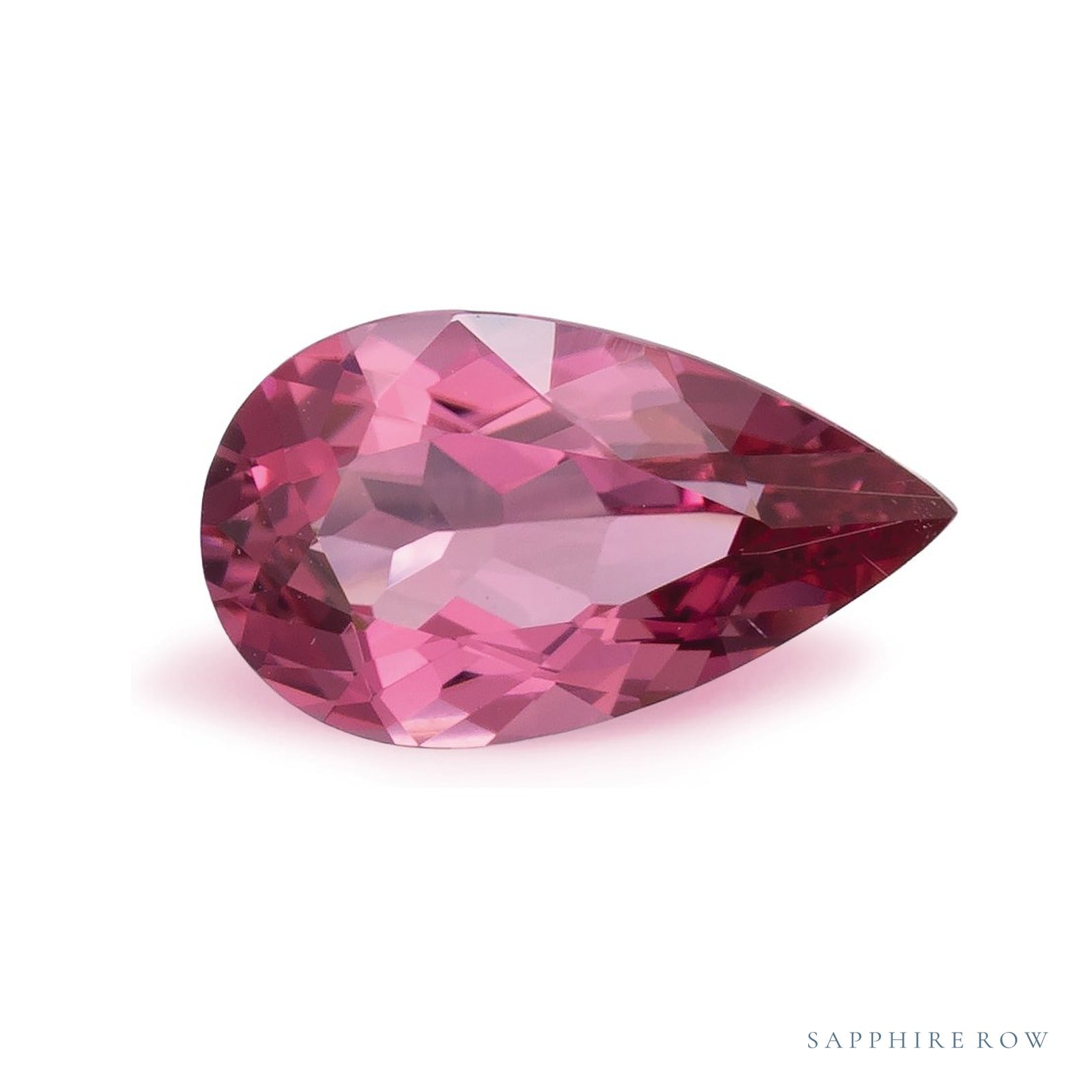 0.97 ct natural pink tourmaline from Mozambique, pear cut | Sapphire Row · cut4