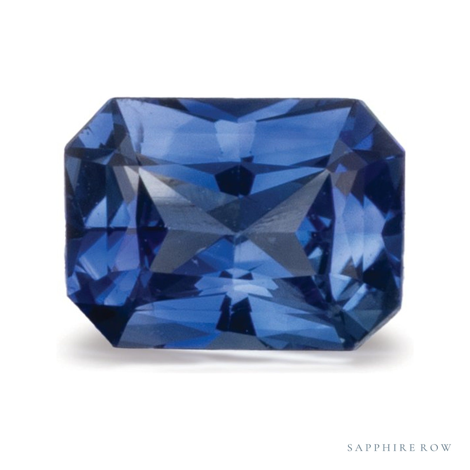 0.97 ct natural blue sapphire from Sri Lanka, radiant cut | Sapphire Row · cut4