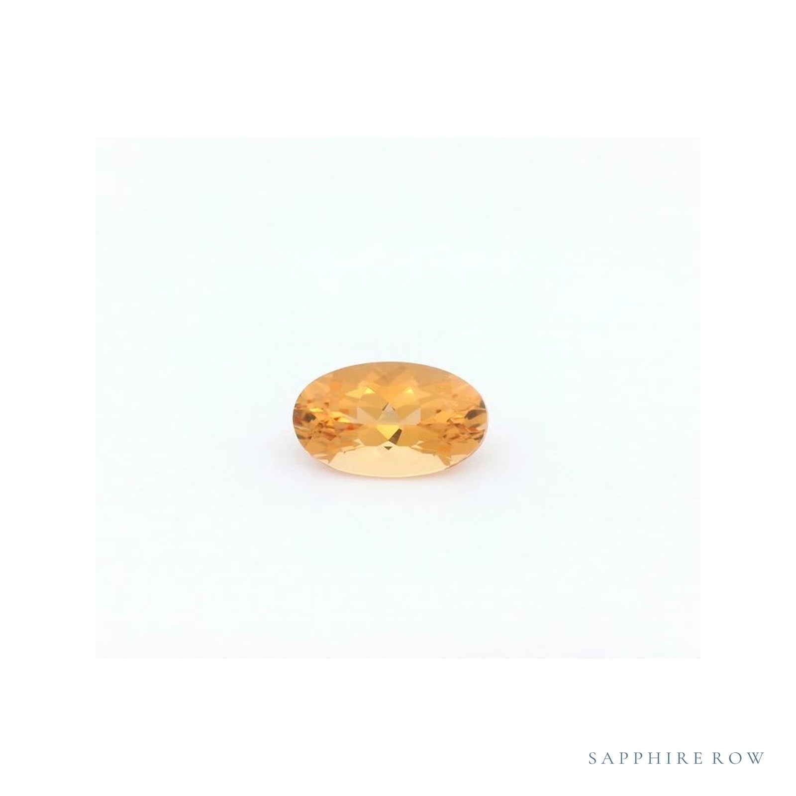 0.96 ct natural golden topaz from Brazil, oval cut | Sapphire Row · cut4
