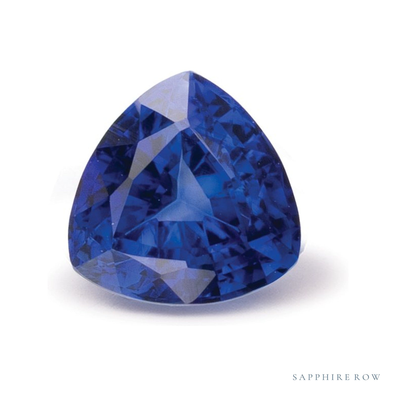 0.96 ct natural blue sapphire from Sri Lanka, trillion cut | Sapphire Row · cut4