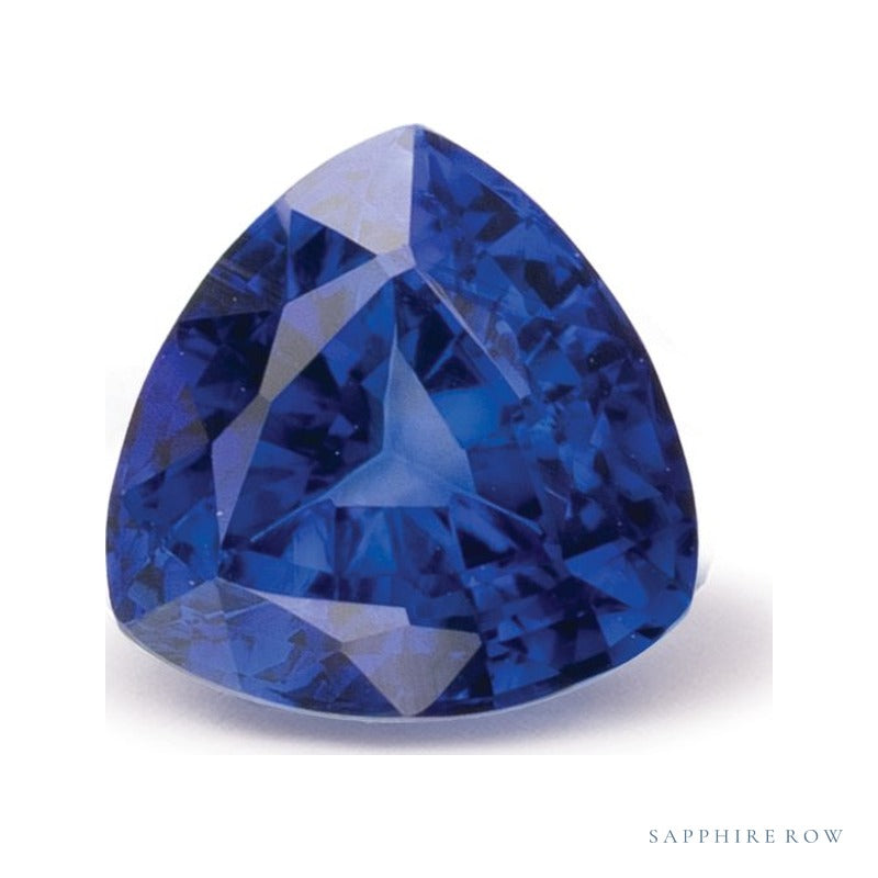 0.96 ct natural blue sapphire from Sri Lanka, trillion cut | Sapphire Row · cut7