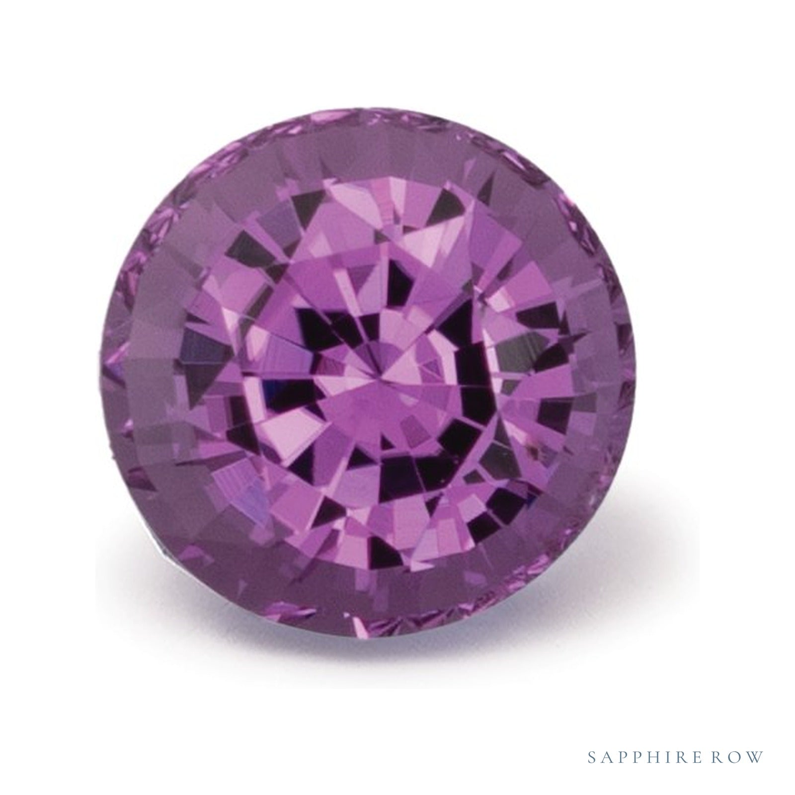 0.95 ct natural pink sapphire from Sri Lanka, round cut | Sapphire Row · cut4