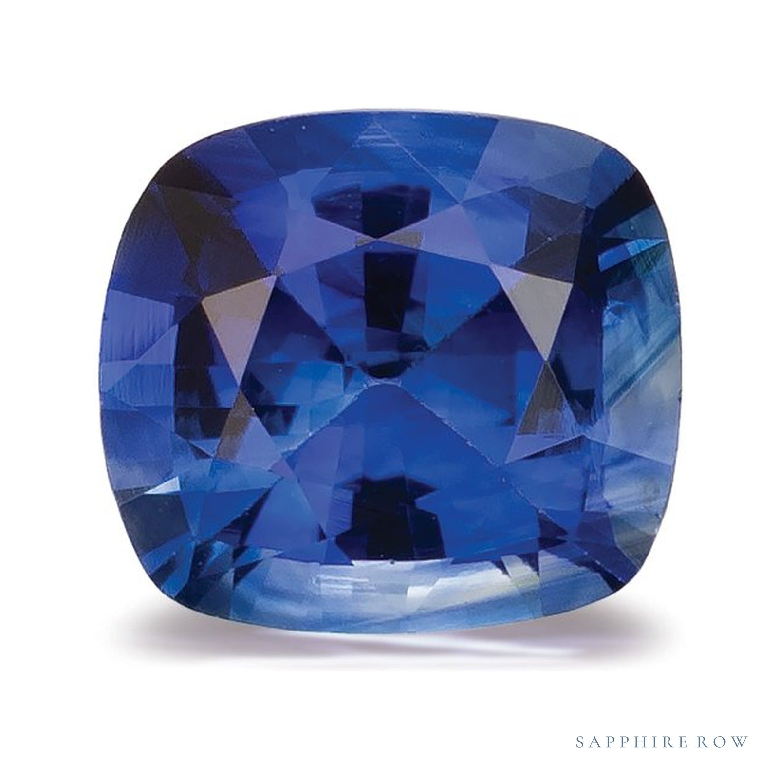 0.95 ct natural blue sapphire from Sri Lanka, antique cushion cut | Sapphire Row · cut4