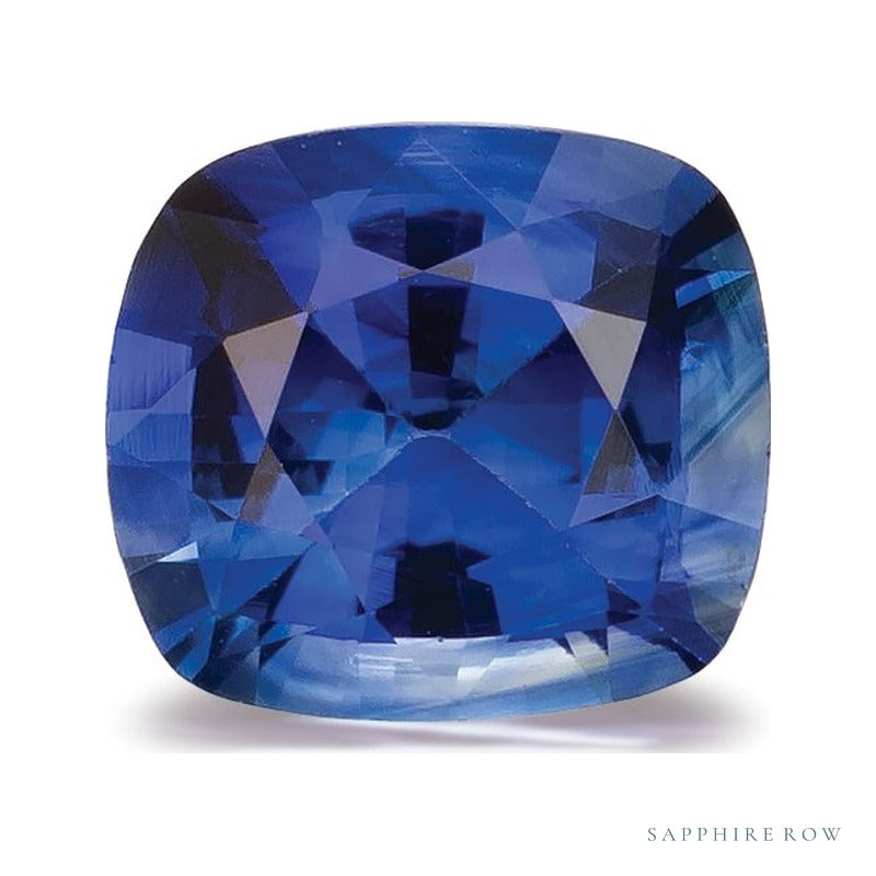 0.95 ct natural blue sapphire from Sri Lanka, antique cushion cut | Sapphire Row · cut6
