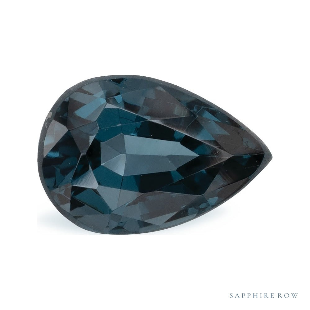 0.95 ct natural blue spinel from Tanzania, pear cut | Sapphire Row · cut7