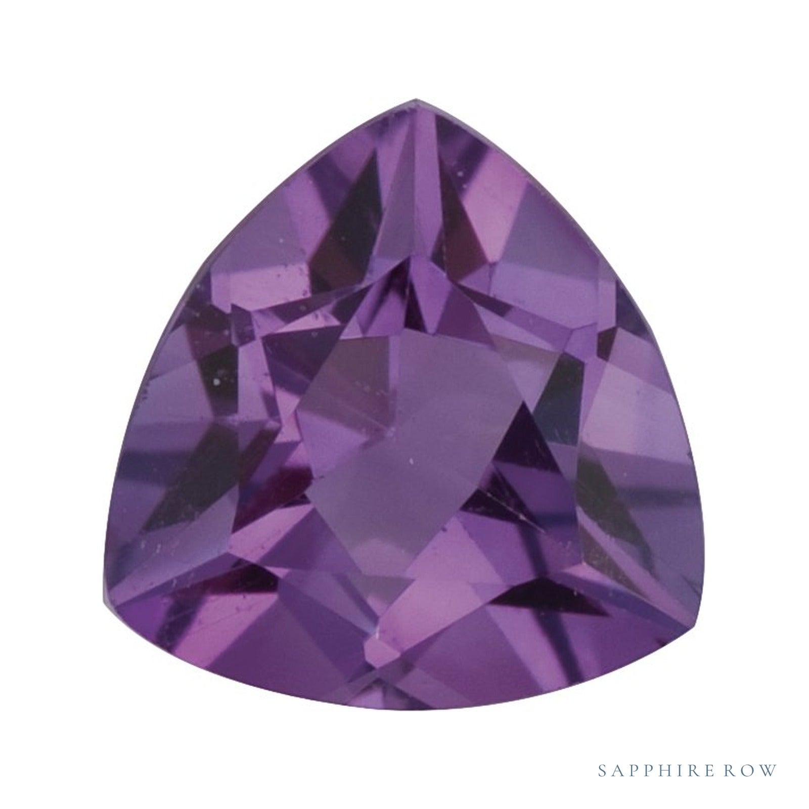 4 mm natural purple amethyst, trillion cut | Sapphire Row · cut4