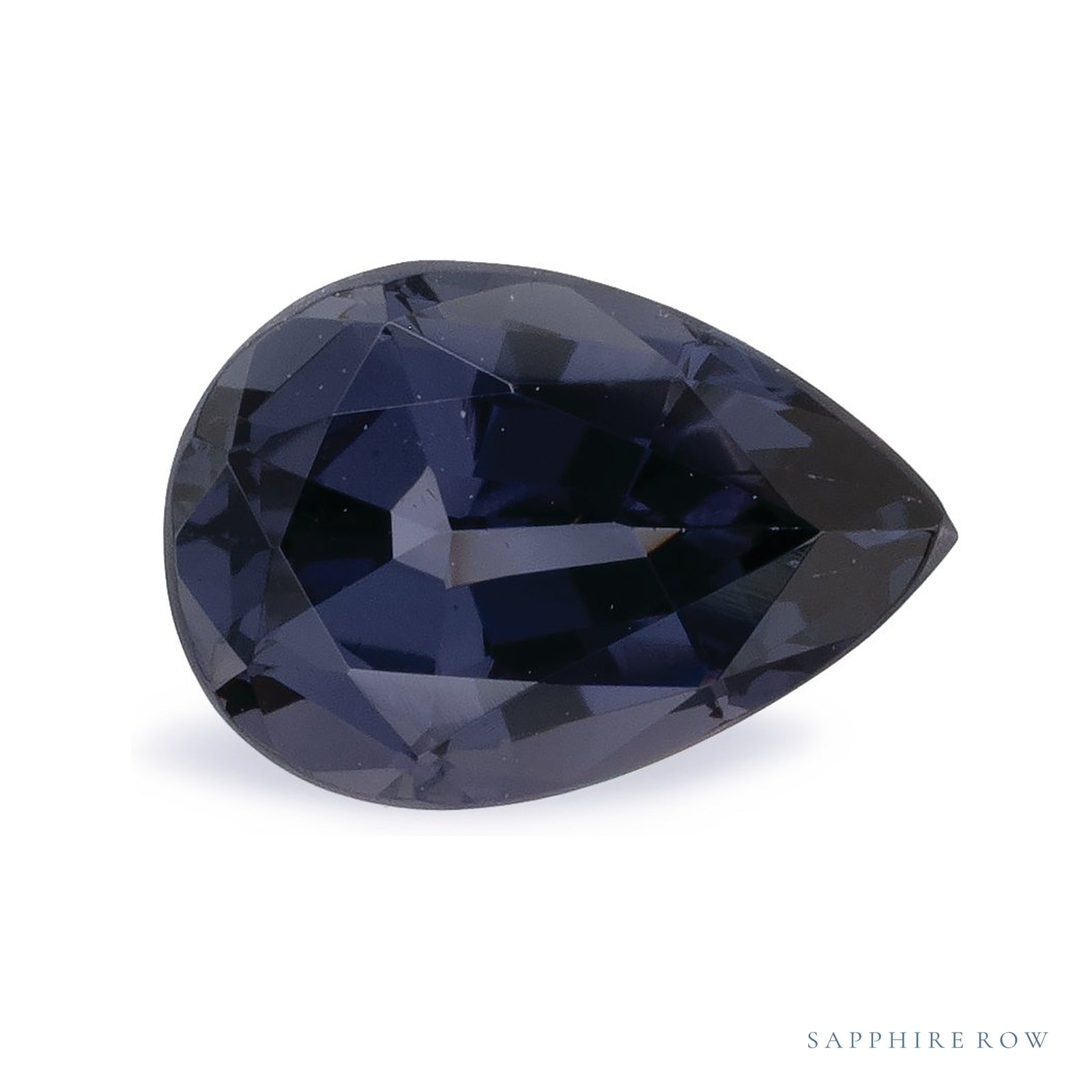 0.95 ct natural purple spinel from Tanzania, pear cut | Sapphire Row · cut4