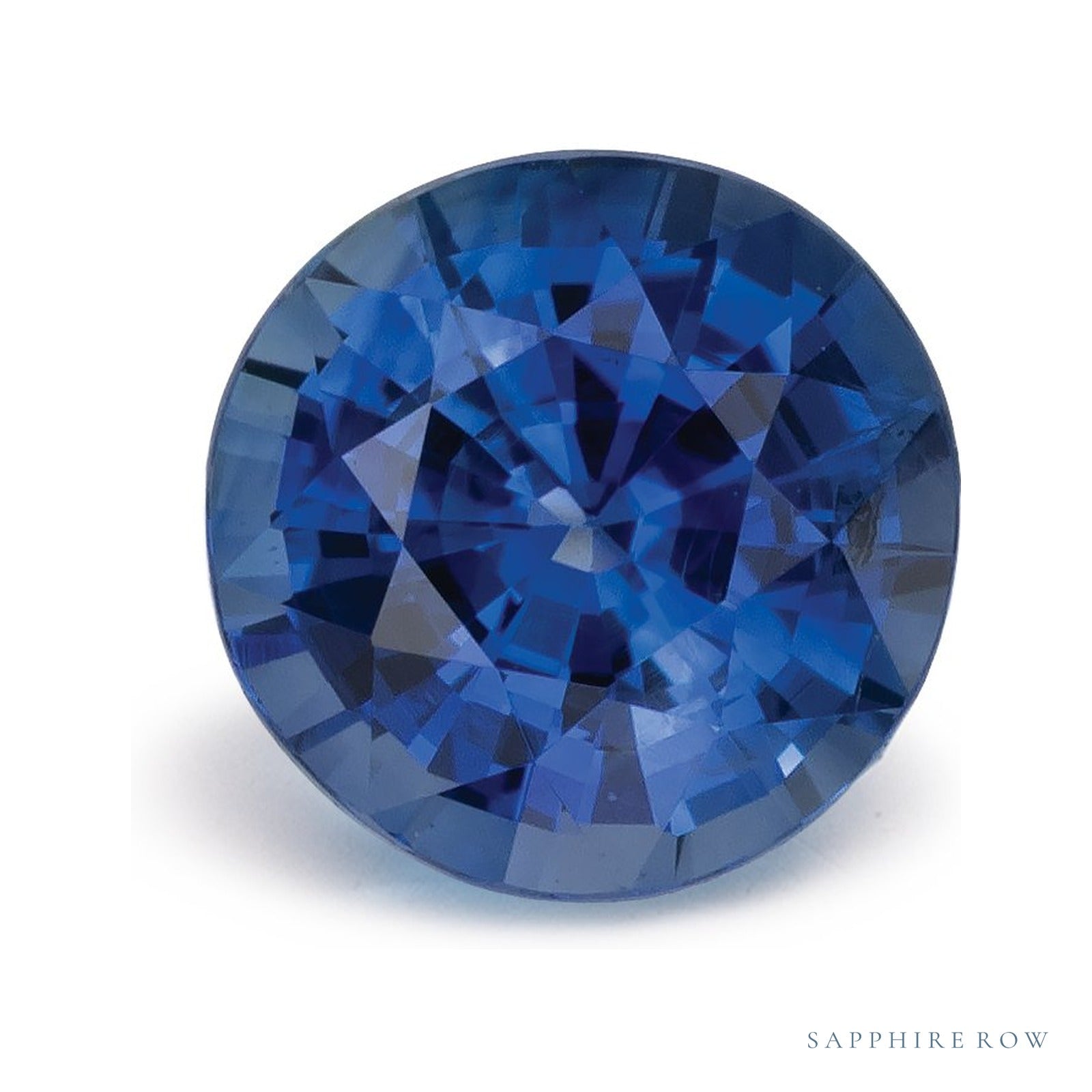 0.93 ct natural blue sapphire from Sri Lanka, round cut | Sapphire Row · cut4