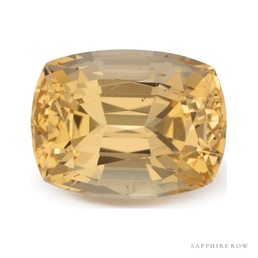 0.92 ct natural golden topaz from Brazil, antique cushion cut | Sapphire Row · cut6