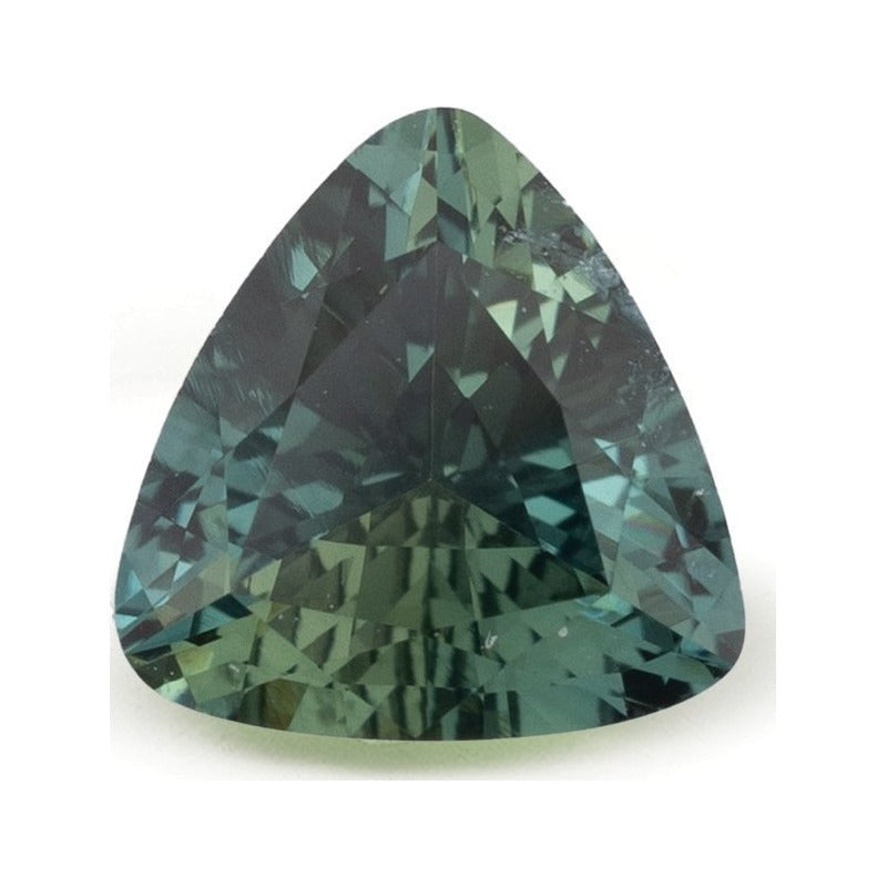 0.92 ct natural teal sapphire from Madagascar, trillion cut | Sapphire Row · cut7