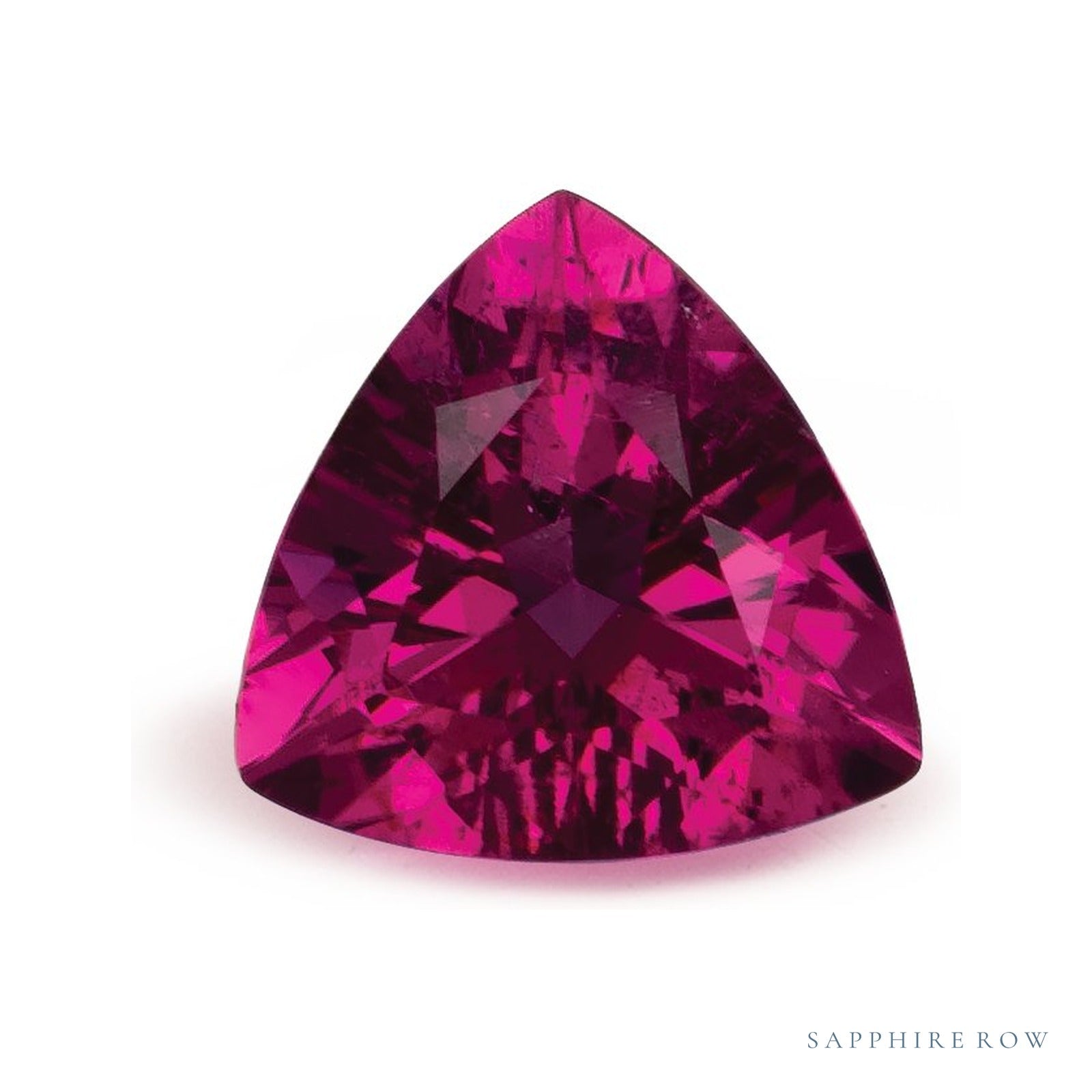 0.92 ct natural rubellite tourmaline from Nigeria, trillion cut | Sapphire Row · cut4