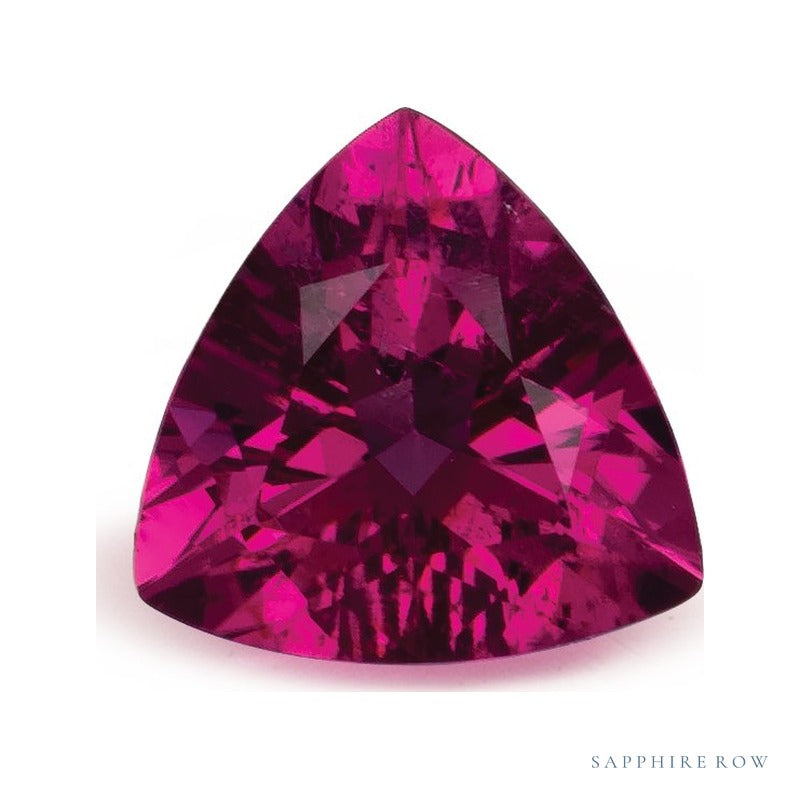 0.92 ct natural rubellite tourmaline from Nigeria, trillion cut | Sapphire Row · cut4 · cut5