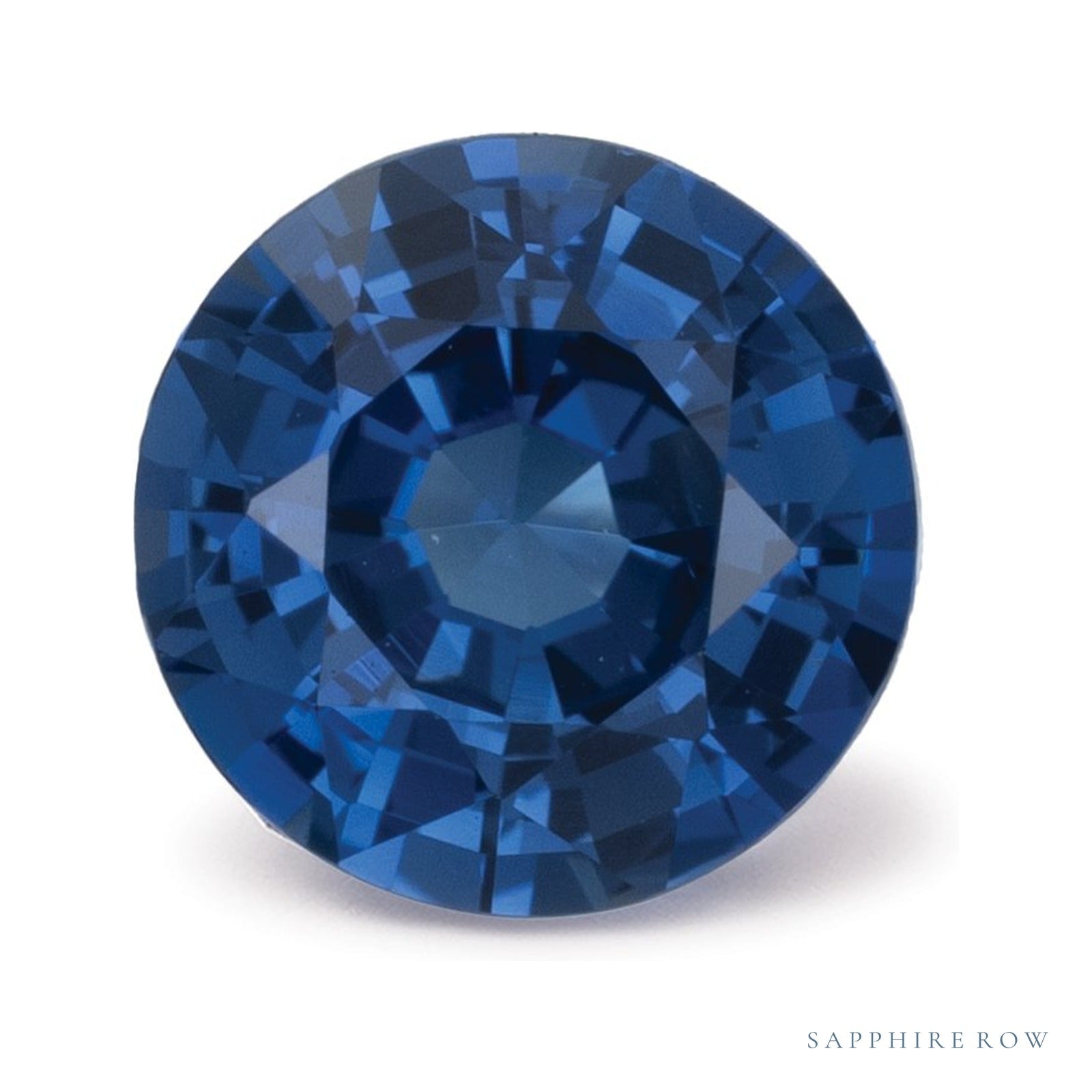 0.91 ct natural blue sapphire from Sri Lanka, round cut | Sapphire Row · cut4