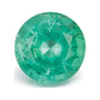 0.91 ct natural green emerald from Zambia, round cut | Sapphire Row · cut7