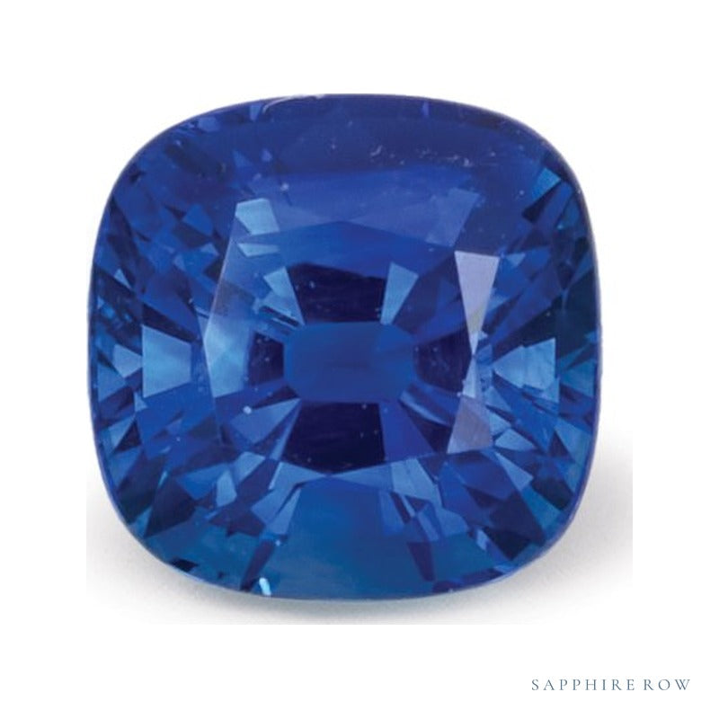 0.86 ct natural blue sapphire from Sri Lanka, cushion cut | Sapphire Row · cut6