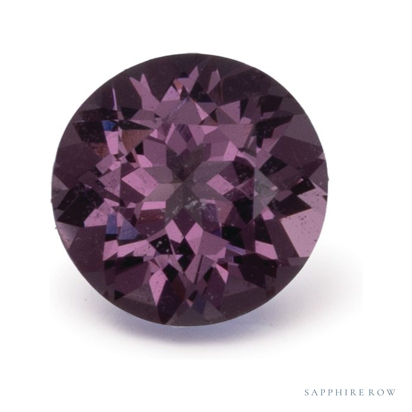 0.86 ct natural purple spinel from Tanzania, round cut | Sapphire Row · cut4