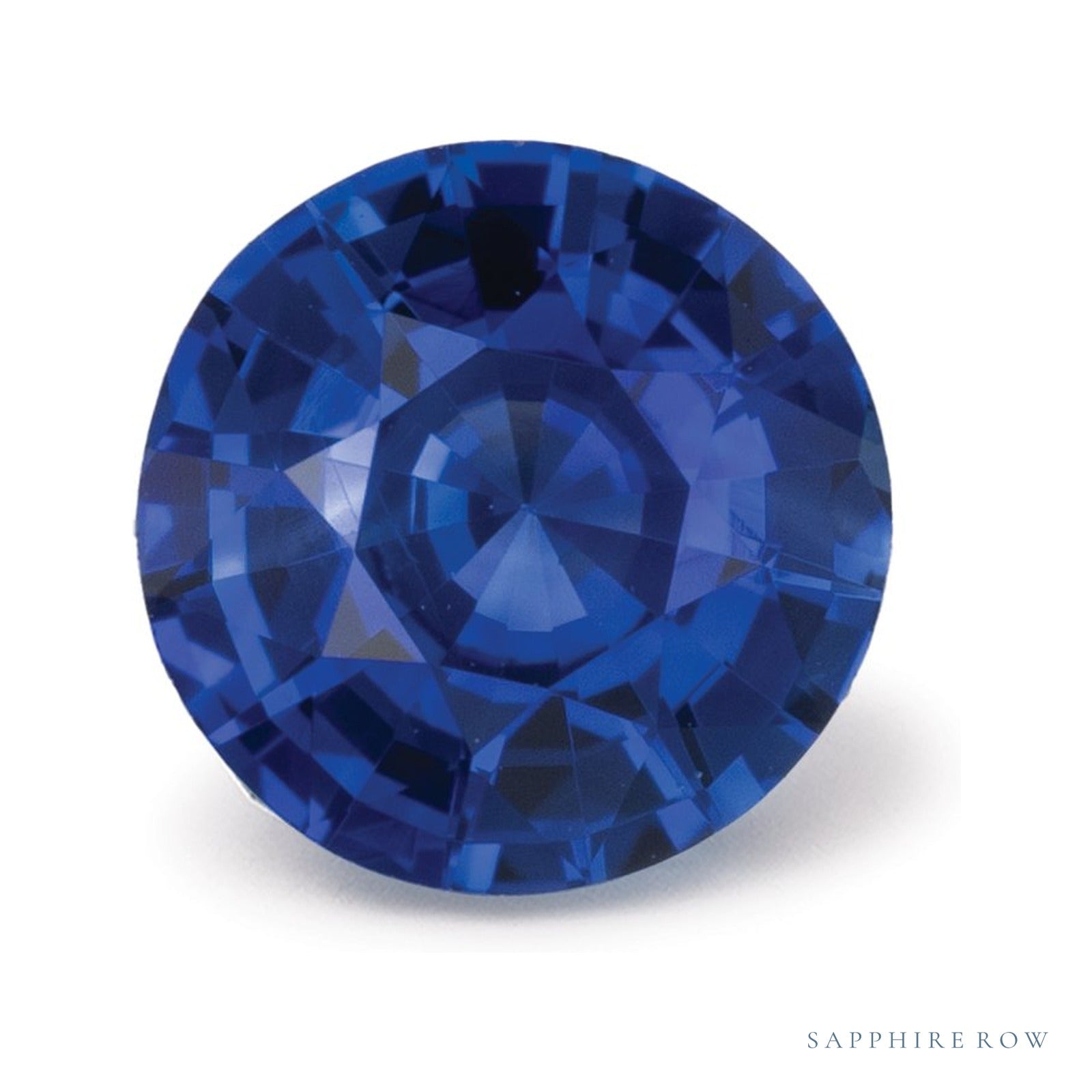 0.85 ct natural blue sapphire from Sri Lanka, round cut | Sapphire Row · cut4