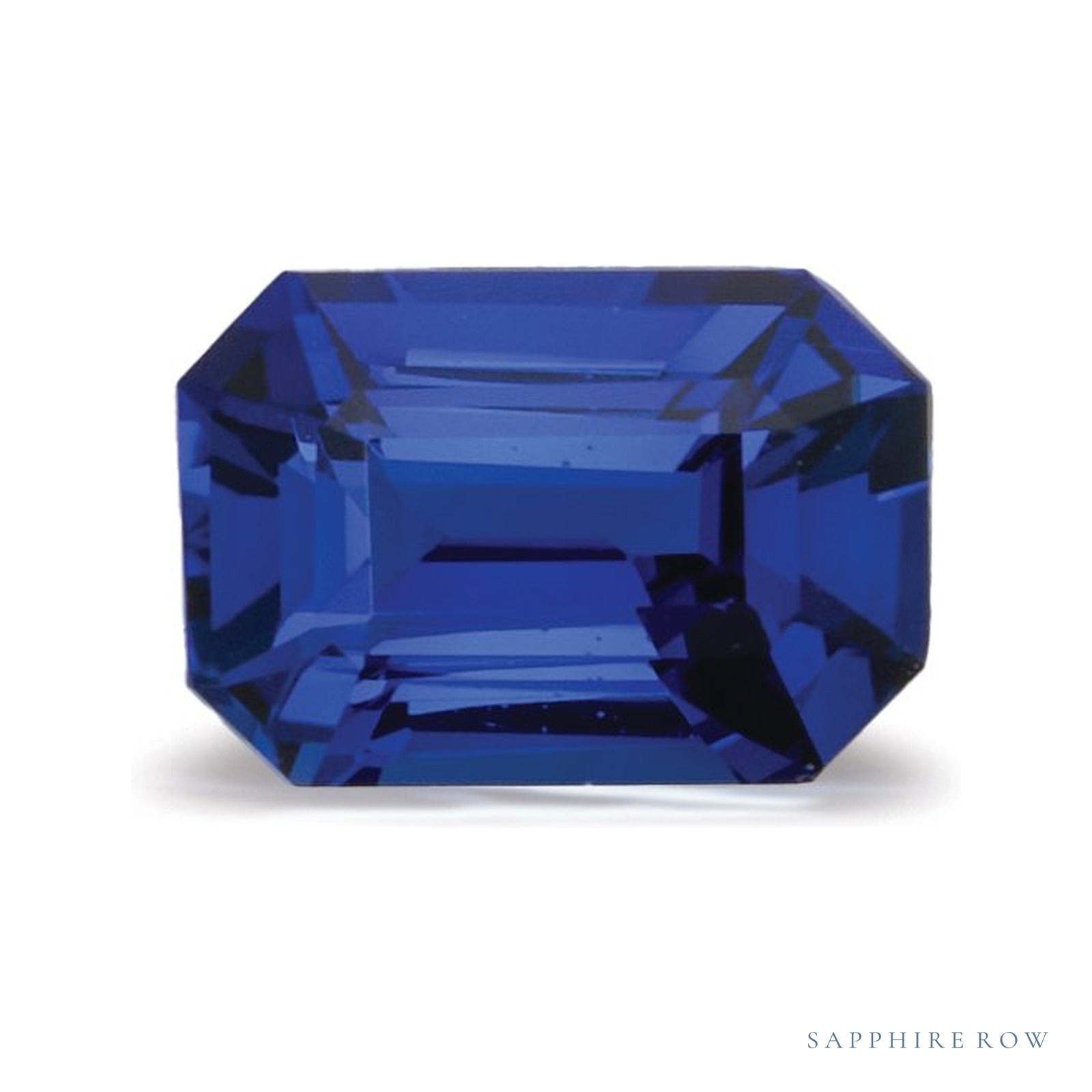 0.85 ct natural blue sapphire from Sri Lanka, emerald cut | Sapphire Row · cut4