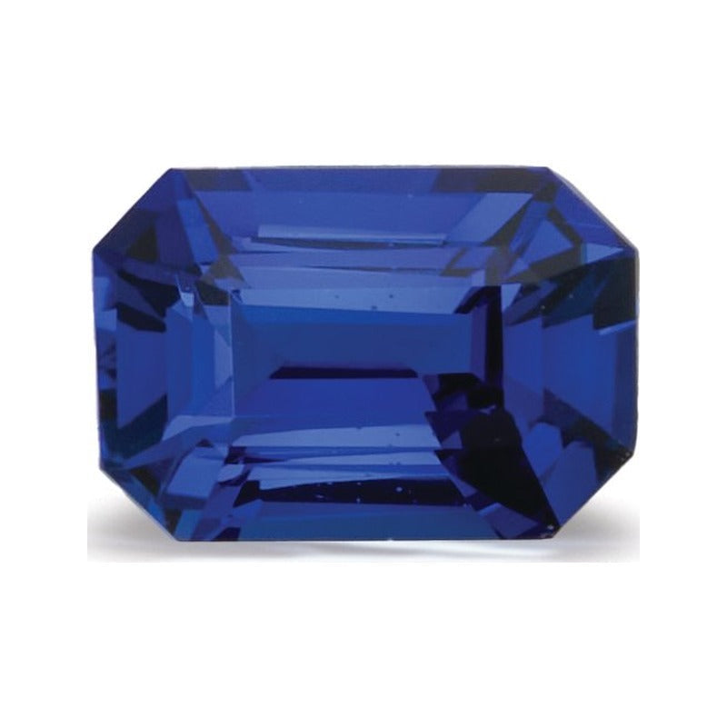 0.85 ct natural blue sapphire from Sri Lanka, emerald cut | Sapphire Row · cut7