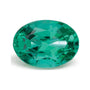 0.84 ct natural green emerald from Zambia, oval cut | Sapphire Row · cut7