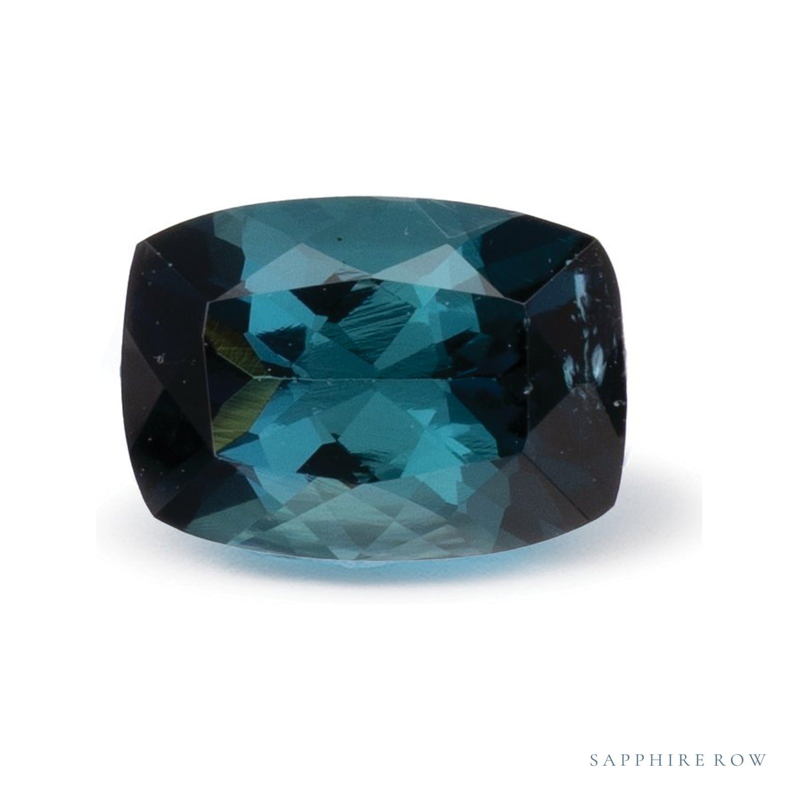 0.84 ct natural indicolite tourmaline from Namibia, antique cushion cut | Sapphire Row · cut4