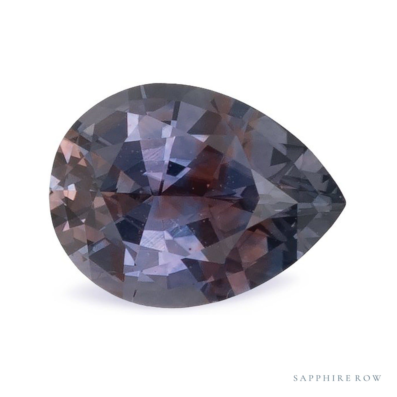 0.83 ct natural purple sapphire from United States, pear cut | Sapphire Row · cut4