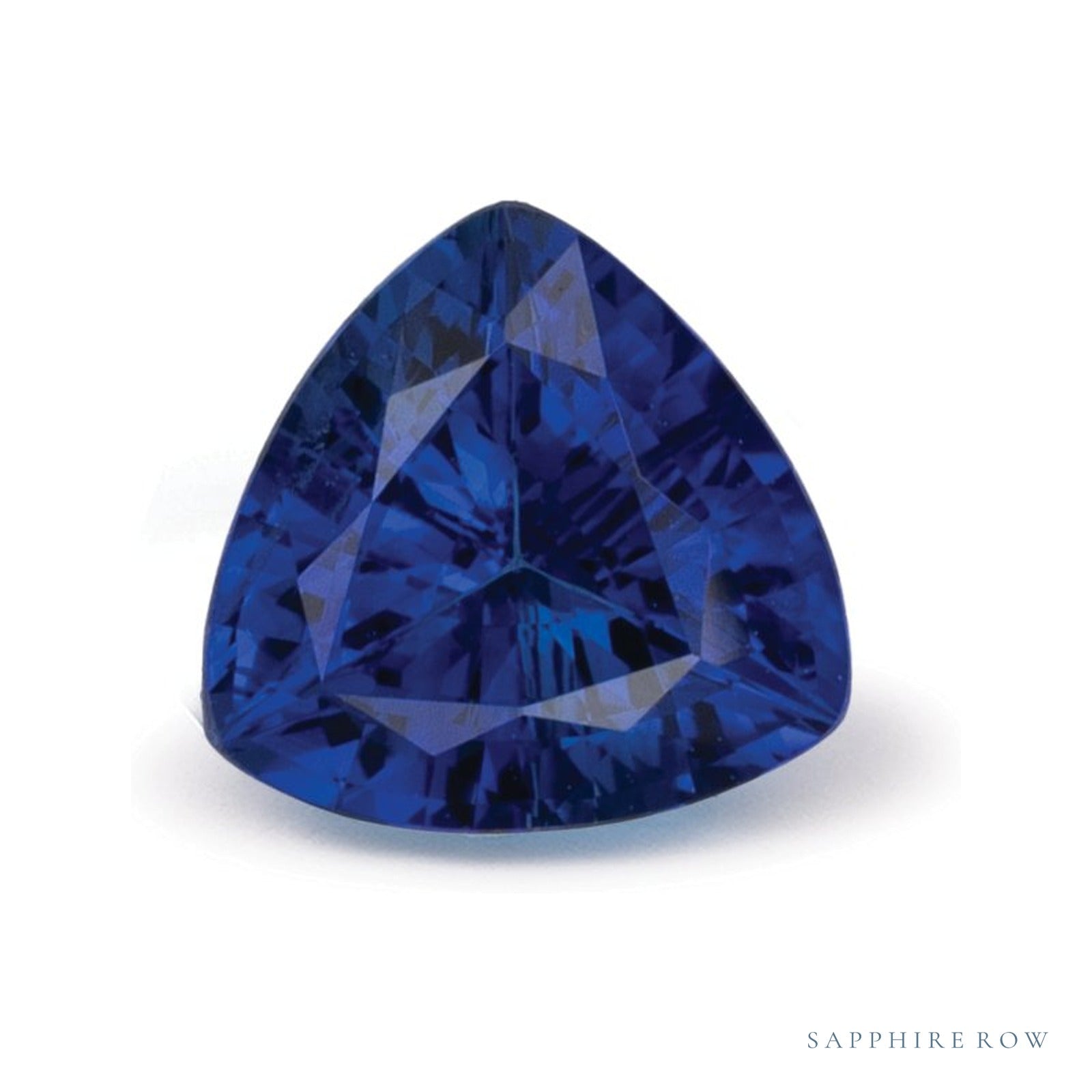 0.81 ct natural blue sapphire from Sri Lanka, trillion cut | Sapphire Row · cut4