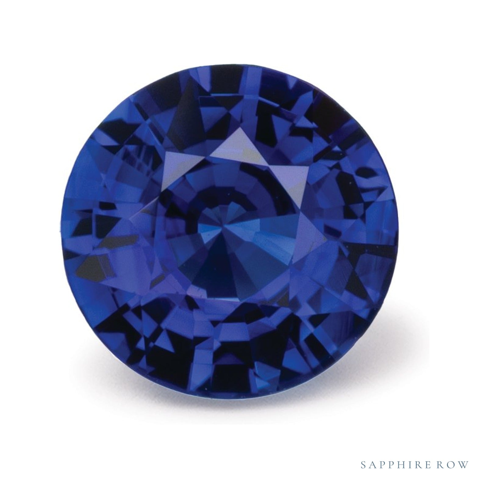 0.79 ct natural blue sapphire from Sri Lanka, round cut | Sapphire Row · cut4
