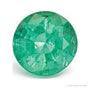 0.78 ct natural green emerald from Zambia, round cut | Sapphire Row · cut7