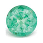 0.78 ct natural green emerald from Zambia, round cut | Sapphire Row · cut7
