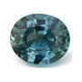 0.78 ct natural teal sapphire from Montana, oval cut | Sapphire Row · cut7