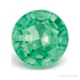 0.77 ct natural green emerald from Zambia, round cut | Sapphire Row · cut7