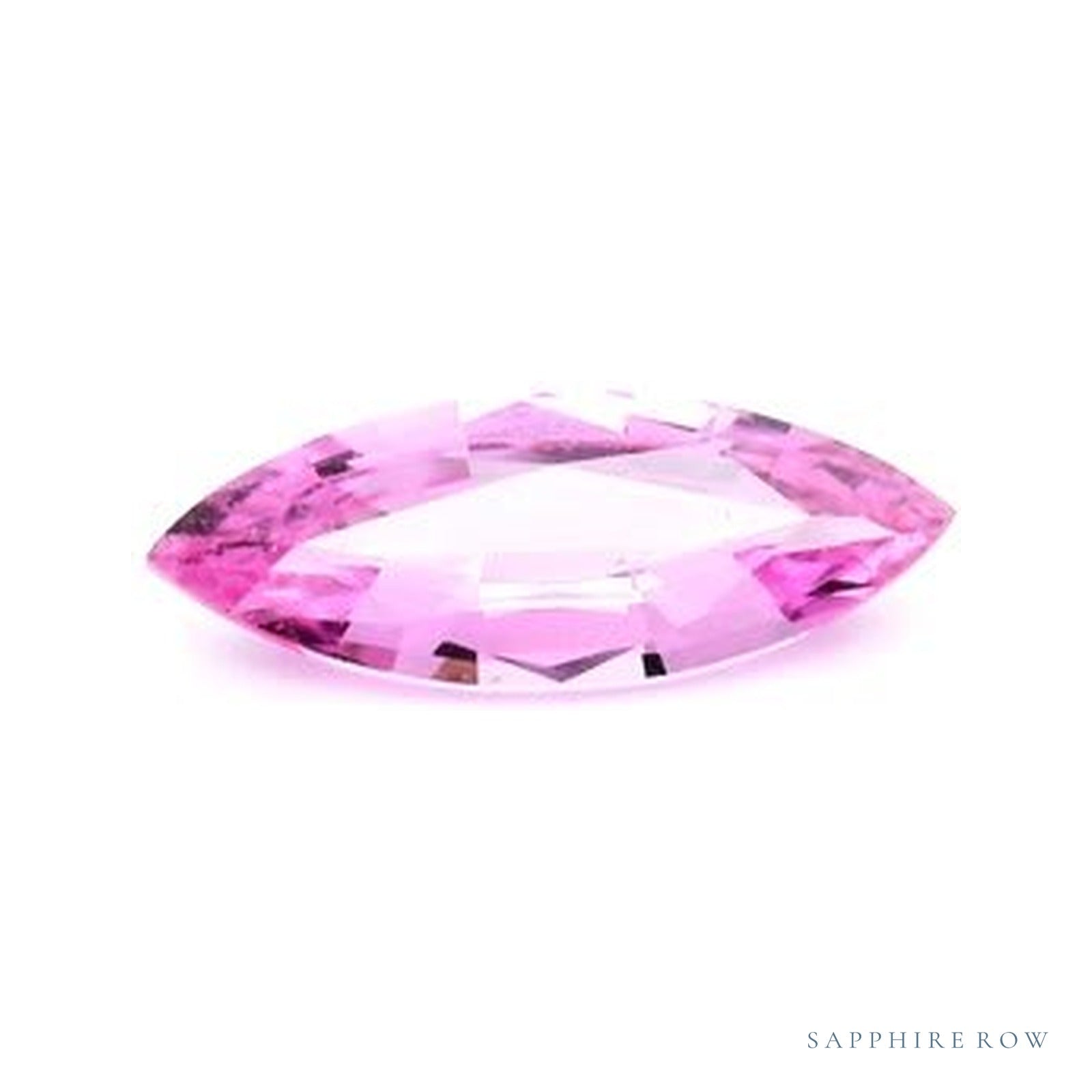 0.76 ct natural pink sapphire from Thailand, marquise cut | Sapphire Row · cut4