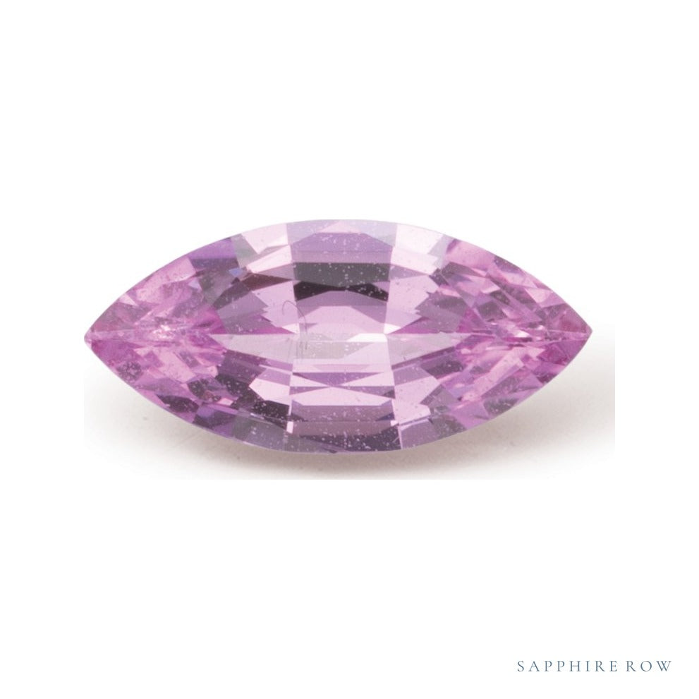0.76 ct natural pink sapphire from Thailand, marquise cut | Sapphire Row · cut7