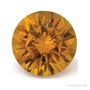 0.75 ct natural orange sapphire, round cut | Sapphire Row · cut7