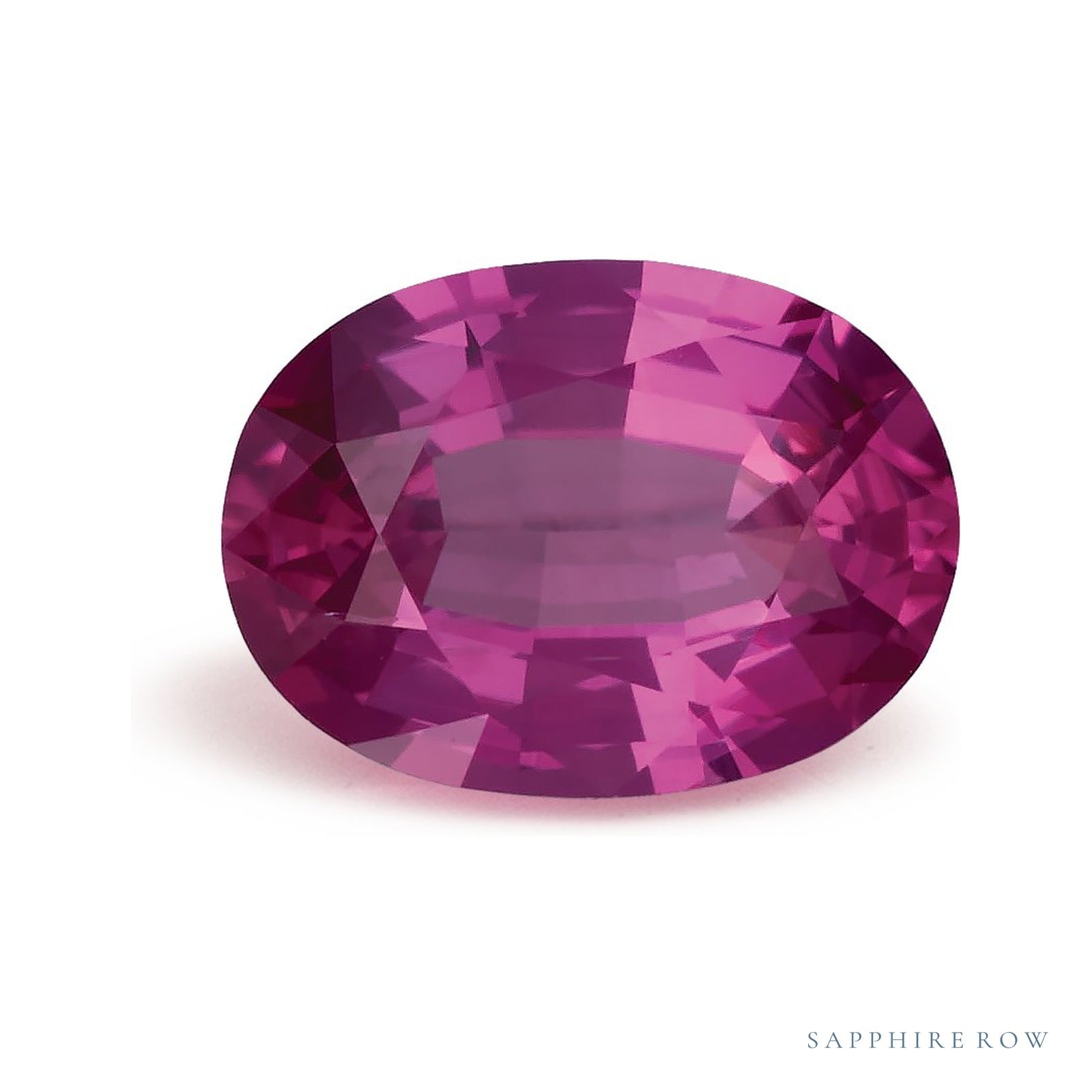 0.74 ct natural pink sapphire from Mozambique, oval cut | Sapphire Row · cut4