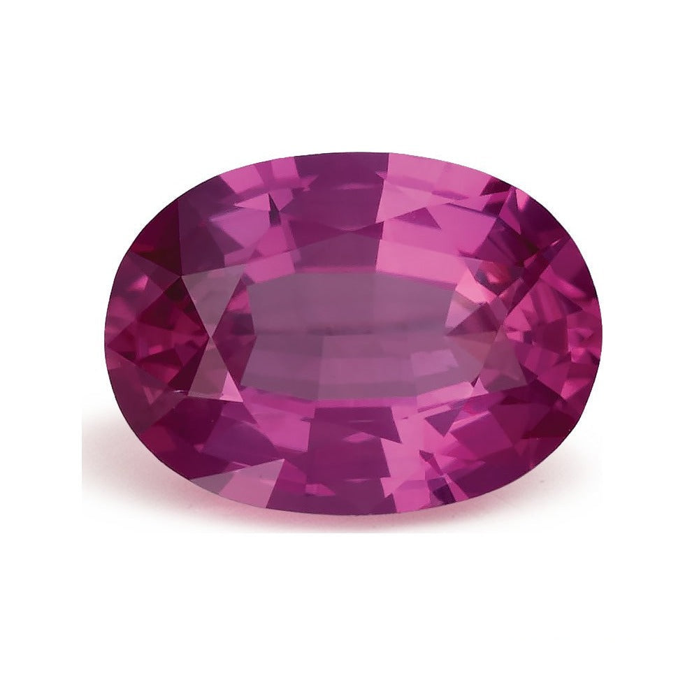 0.74 ct natural pink sapphire from Mozambique, oval cut | Sapphire Row · cut7