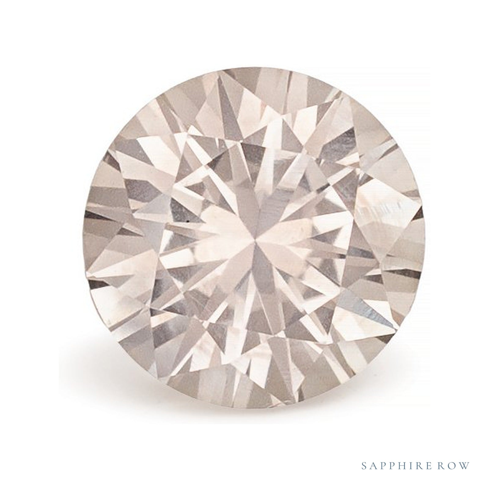 0.72 ct natural pink sapphire from United States, round cut | Sapphire Row · cut4
