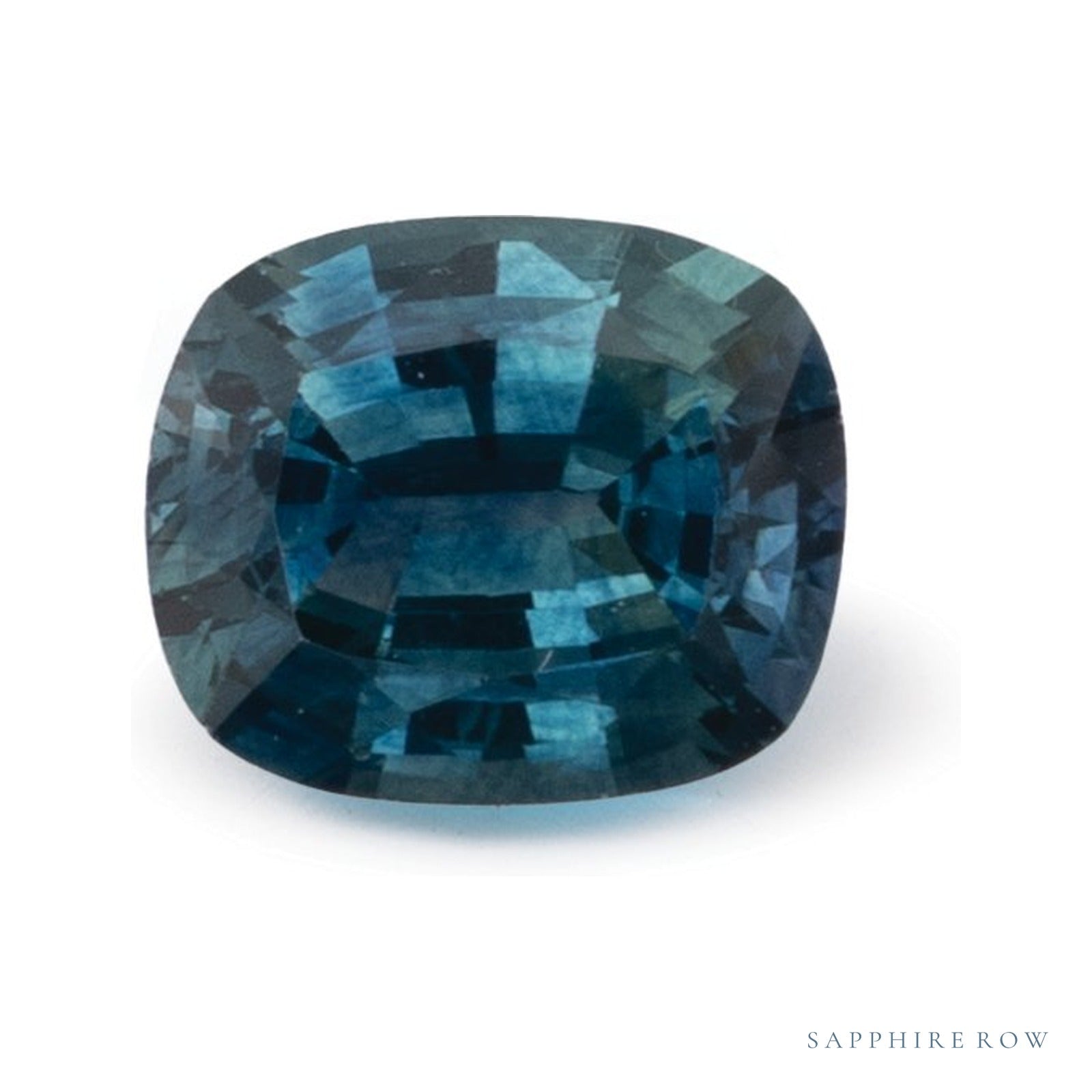 0.71 ct natural blue sapphire from United States, antique cushion cut | Sapphire Row · cut4
